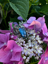 Load image into Gallery viewer, Luna Ring - Organic Prong Set Labradorite
